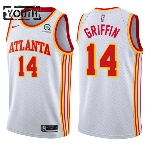 Atlanta Hawks Trikot AJ Griffin 14 Nike 2022-23 Association Edition Weiß Swingman - Kinder Atlanta Hawks Trikot AJ Griffin 14 Nike 2022-23 Association Edition Weiß Swingman - Kinder